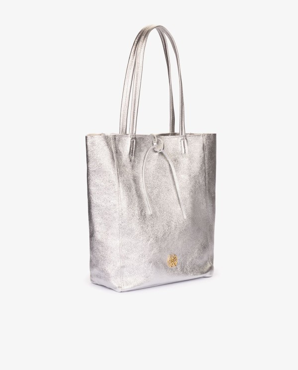 Cuplé SHOPPER VERTICAL PIEL PLATA Oferta especial