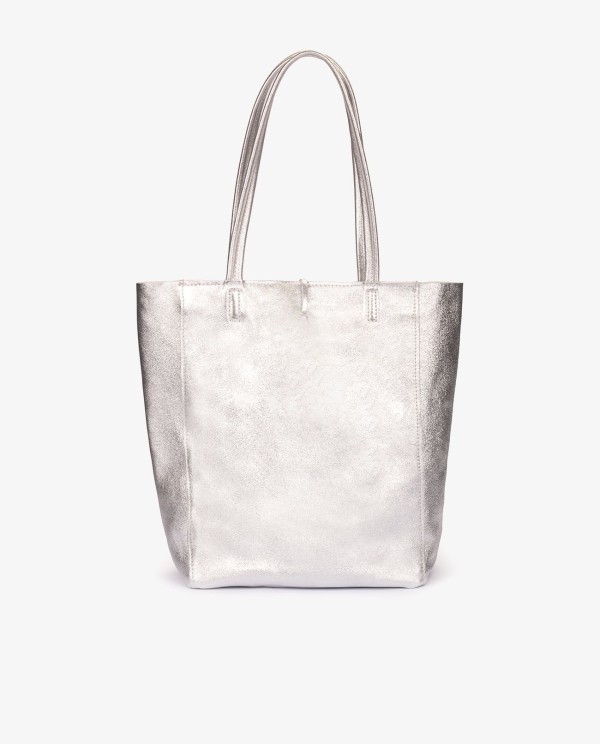 Cuplé SHOPPER VERTICAL PIEL PLATA Oferta especial