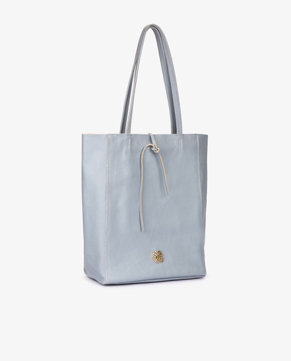 Cuplé SHOPPER VERTICAL PIEL AZUL Últimos 3 días