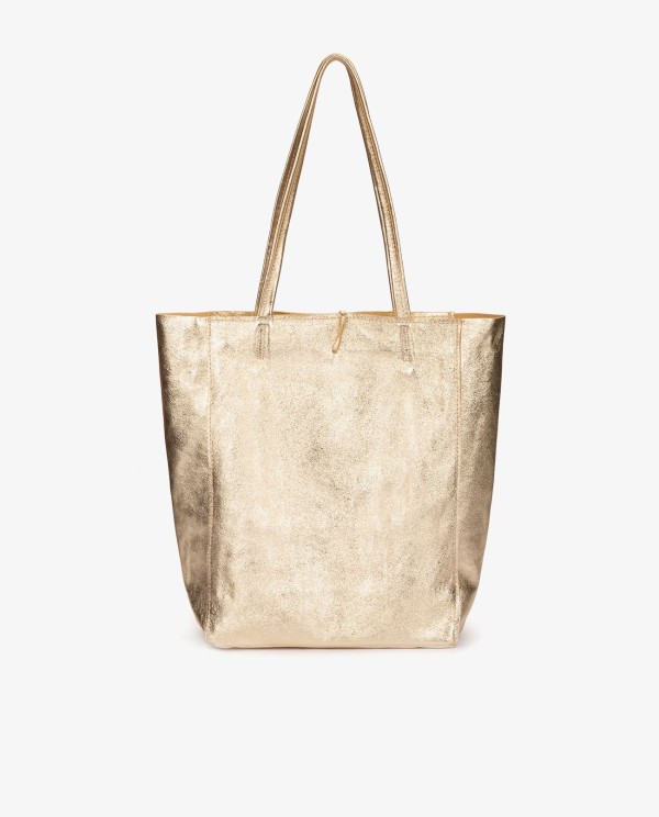 Cuplé SHOPPER VERTICAL PIEL ORO COMPRAR AHORA
