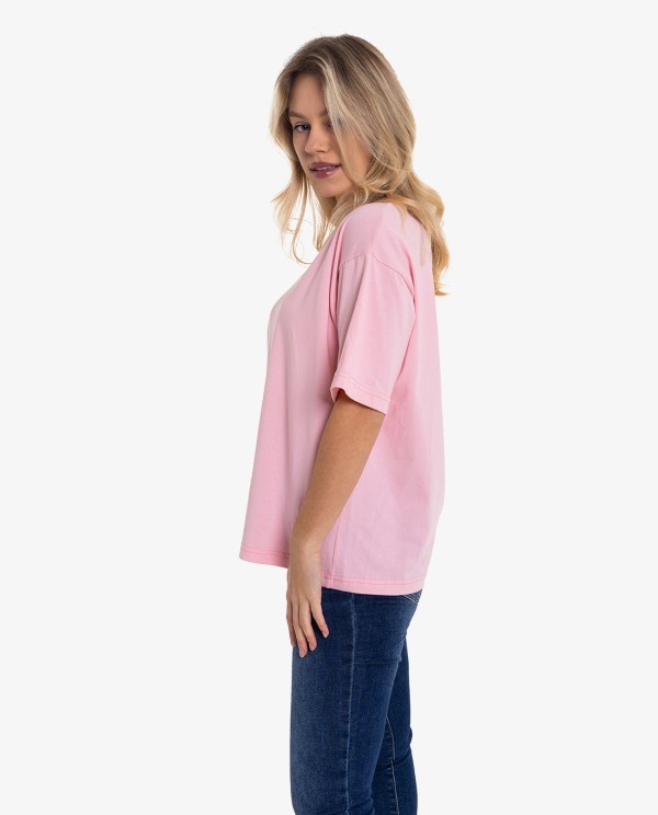 Cuplé CAMISETA ROSA OVERSIZE CUPLÉ LOVE Precios de Black Friday