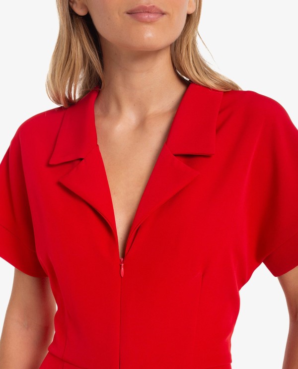 Cuplé MONO ROJO MANGA CORTA Y CREMALLERA Oferta exclusiva