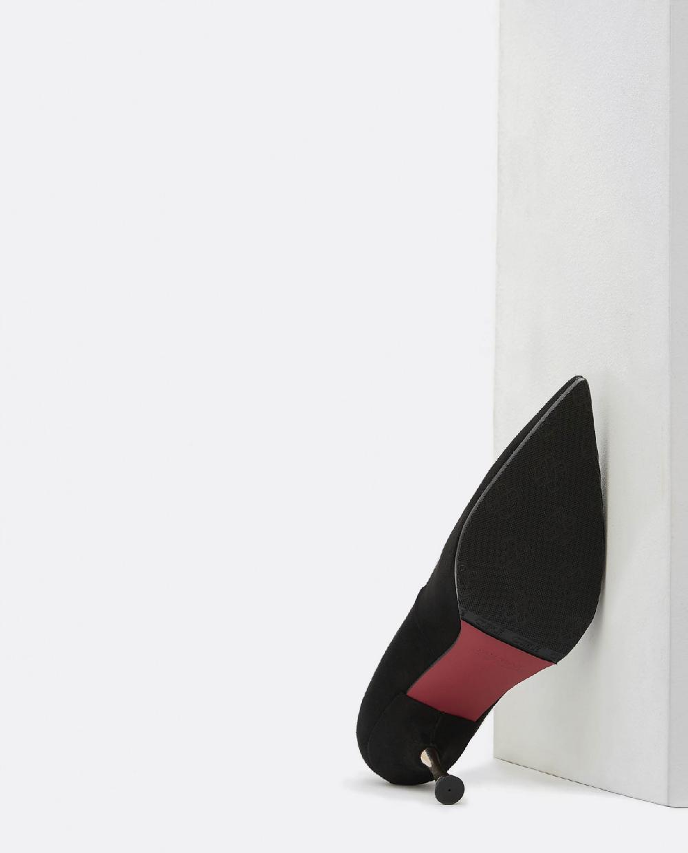 Cuplé SALON PICO ULTRASUEDE NEGRO Precios de Black Friday