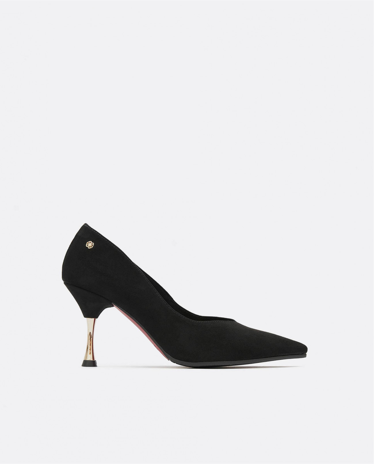Cuplé SALON PICO ULTRASUEDE NEGRO Precios de Black Friday
