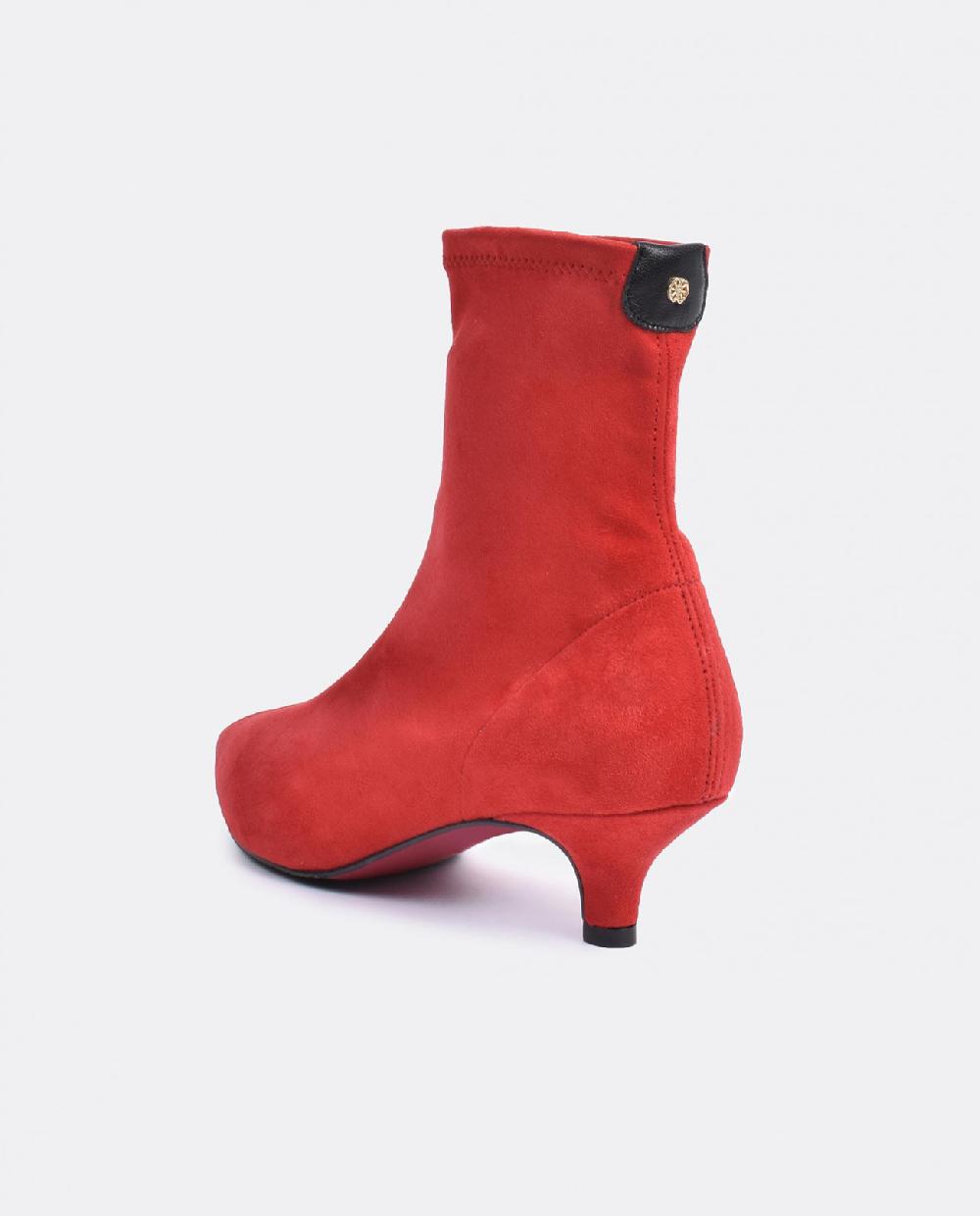 Cuplé BOTIN LICRA TACON BAJO ULTRASUEDE STRECH ROJO Precio ultrabajo