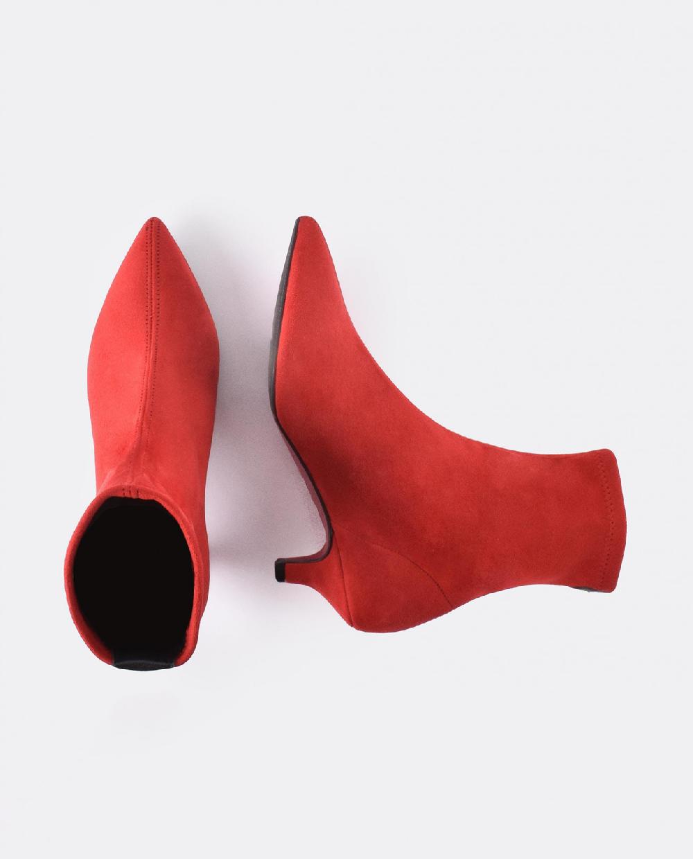 Cuplé BOTIN LICRA TACON BAJO ULTRASUEDE STRECH ROJO Precio ultrabajo