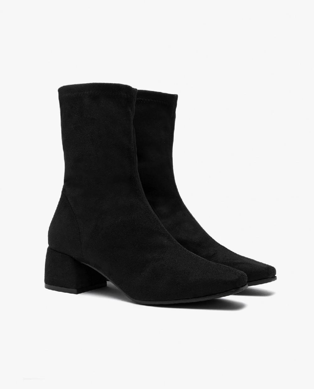 Cuplé BOTIN ULTRASUEDE STRECH NEGRO Rebajas de fábrica