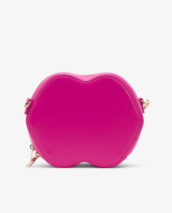 Cuplé BOLSO FUCSIA DE TECNOPIEL CON FORMA DE LOGO Y ASA LATERAL Liquidación