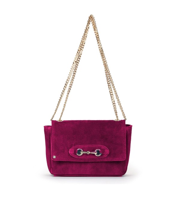 Cuplé BANDOLERA DE SERRAJE FUCSIA CON CADENA DORADA Últimos 3 días
