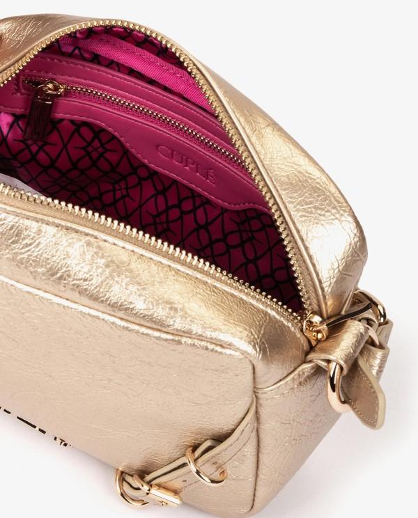 Cuplé BANDOLERA DE TECNOPIEL METALIZADA EN DORADO Precio de fábrica