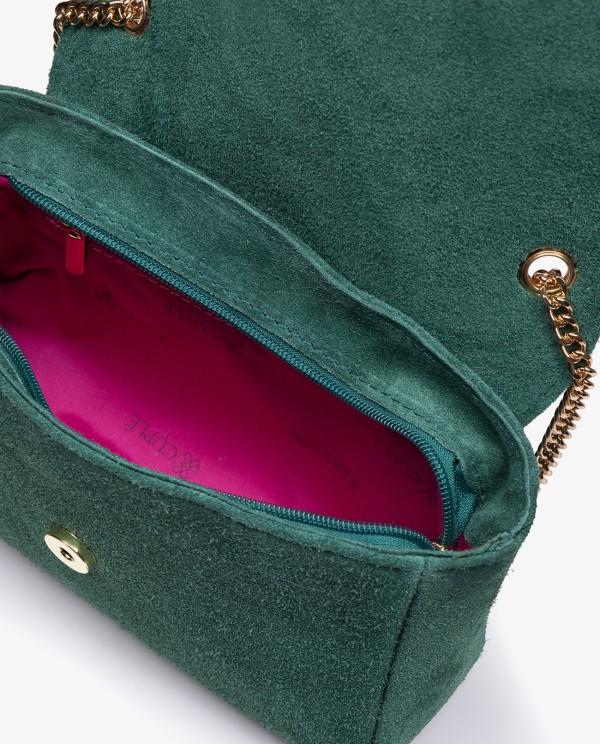 Cuplé BANDOLERA DE SERRAJE VERDE CON CADENA DORADA Promoción por tiempo limitado