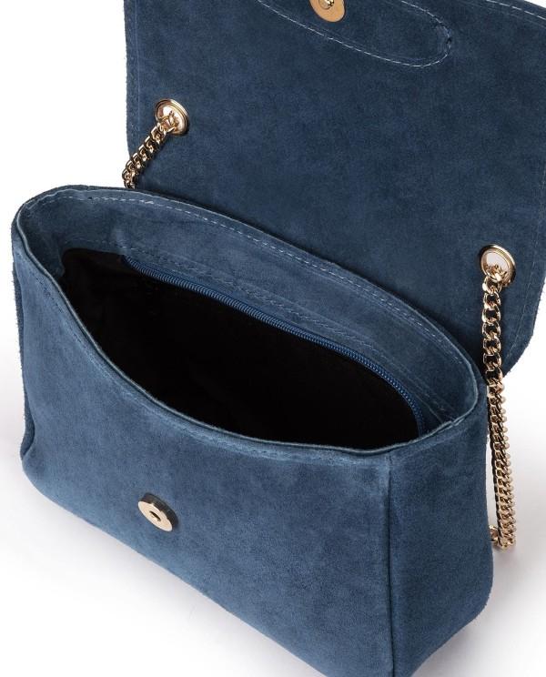 Cuplé BANDOLERA DE SERRAJE AZUL CON CADENA DORADA Superdescuento