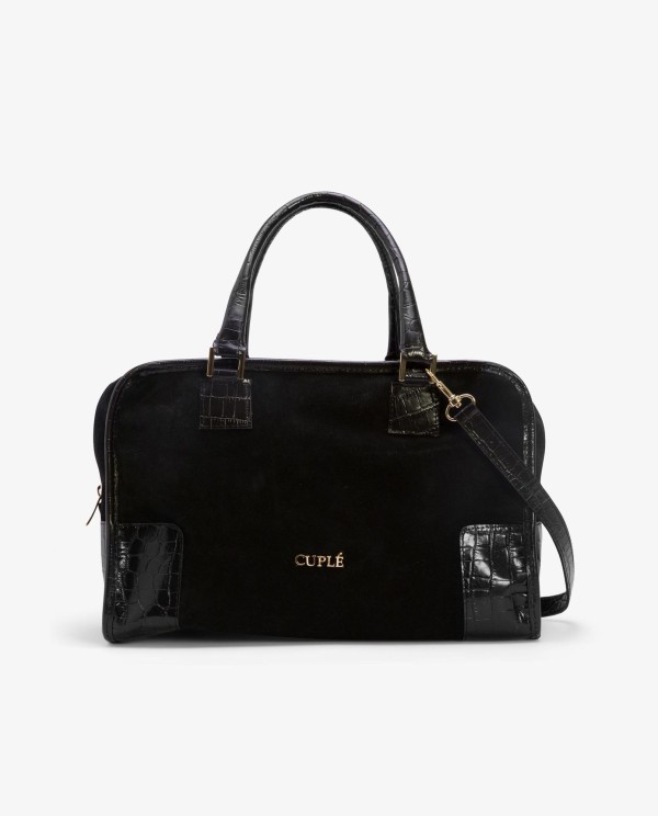 Cuplé BOLSO RECTANGULAR SERRAJE NEGRO Envío internacional gratuito