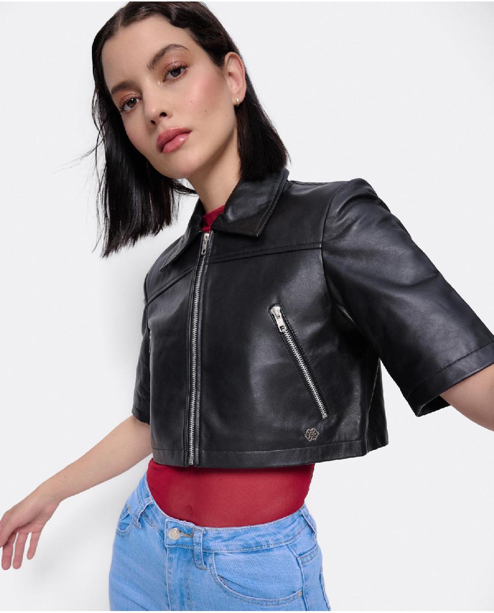 Cuplé TORERA CORTA PIEL NEGRO Gran oferta