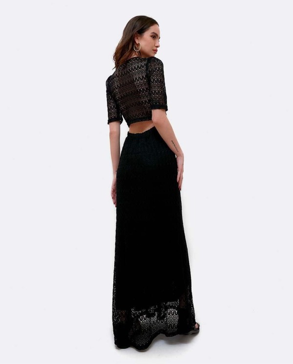 Cuplé VESTIDO ESCOTE ARO PUNTO NEGRO Los más vendidos