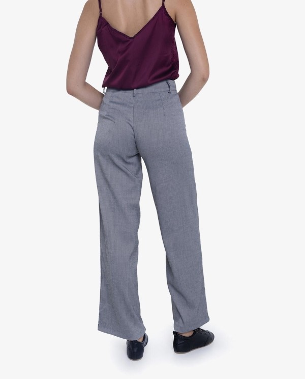 Cuplé PANTALON RECTO ESPIGA GRIS Descuento