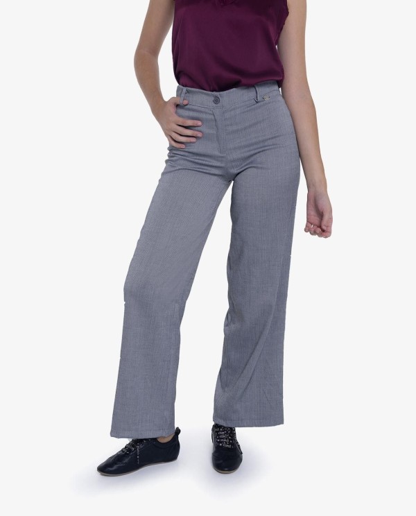 Cuplé PANTALON RECTO ESPIGA GRIS Descuento