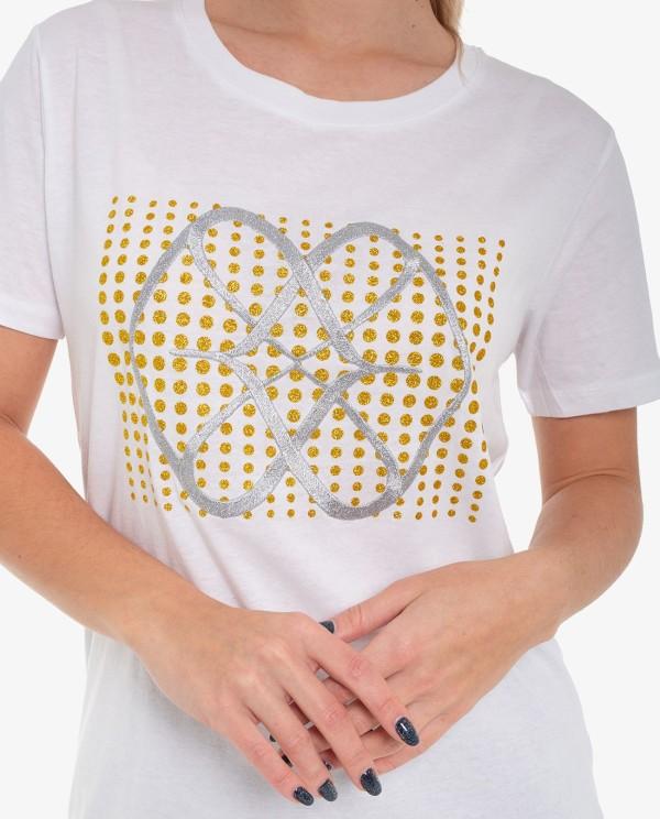 Cuplé CAMISETA BLANCA LOGO DOTS Rebajas top