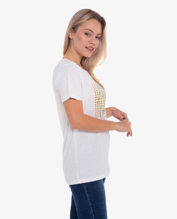 Cuplé CAMISETA BLANCA LOGO DOTS Rebajas top