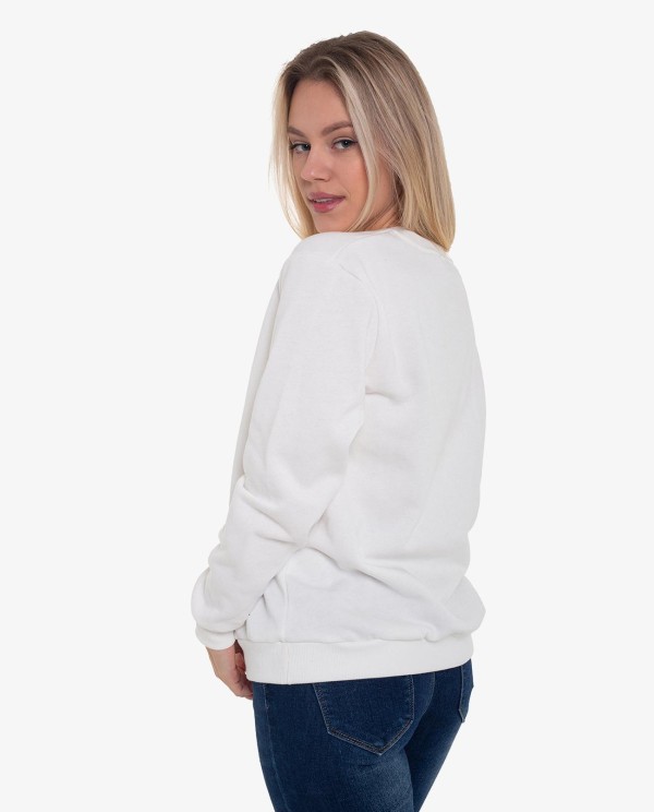Cuplé SUDADERA BLANCA EN ALGODON CON LOGO CUPLE JEANS Oferta especial