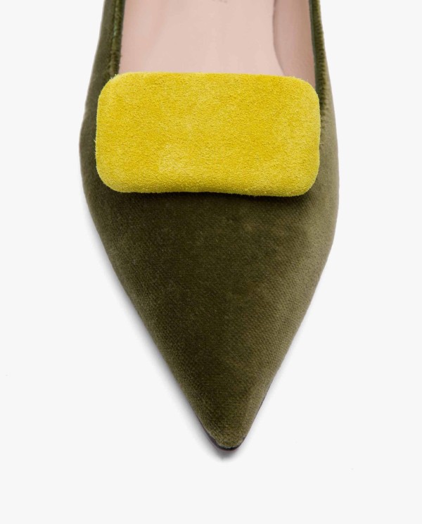 Cuplé ADORNO PARA ZAPATO SERRAJE AMARILLO Venta caliente