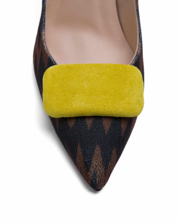 Cuplé ADORNO PARA ZAPATO SERRAJE AMARILLO Venta caliente