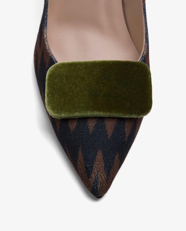 Cuplé ADORNO PARA ZAPATO TERCIOPELO VERDE Rebajas baratas
