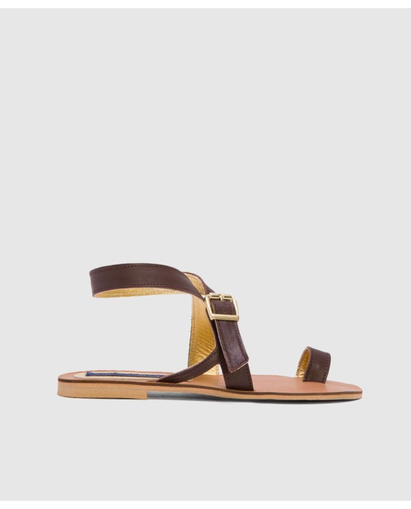 Cuplé SANDALIA LAS NEGRAS NAPA MARRON Rebajas top