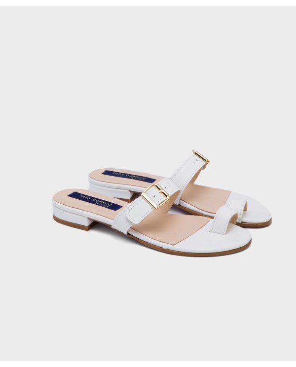 Cuplé SANDALIA BARBATE NAPA BLANCO Envío gratis