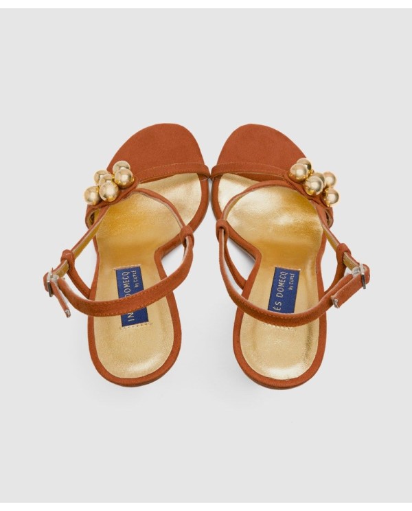 Cuplé SANDALIA DURCAL ALTA ULTRASUEDE NARANJA Precio de fábrica