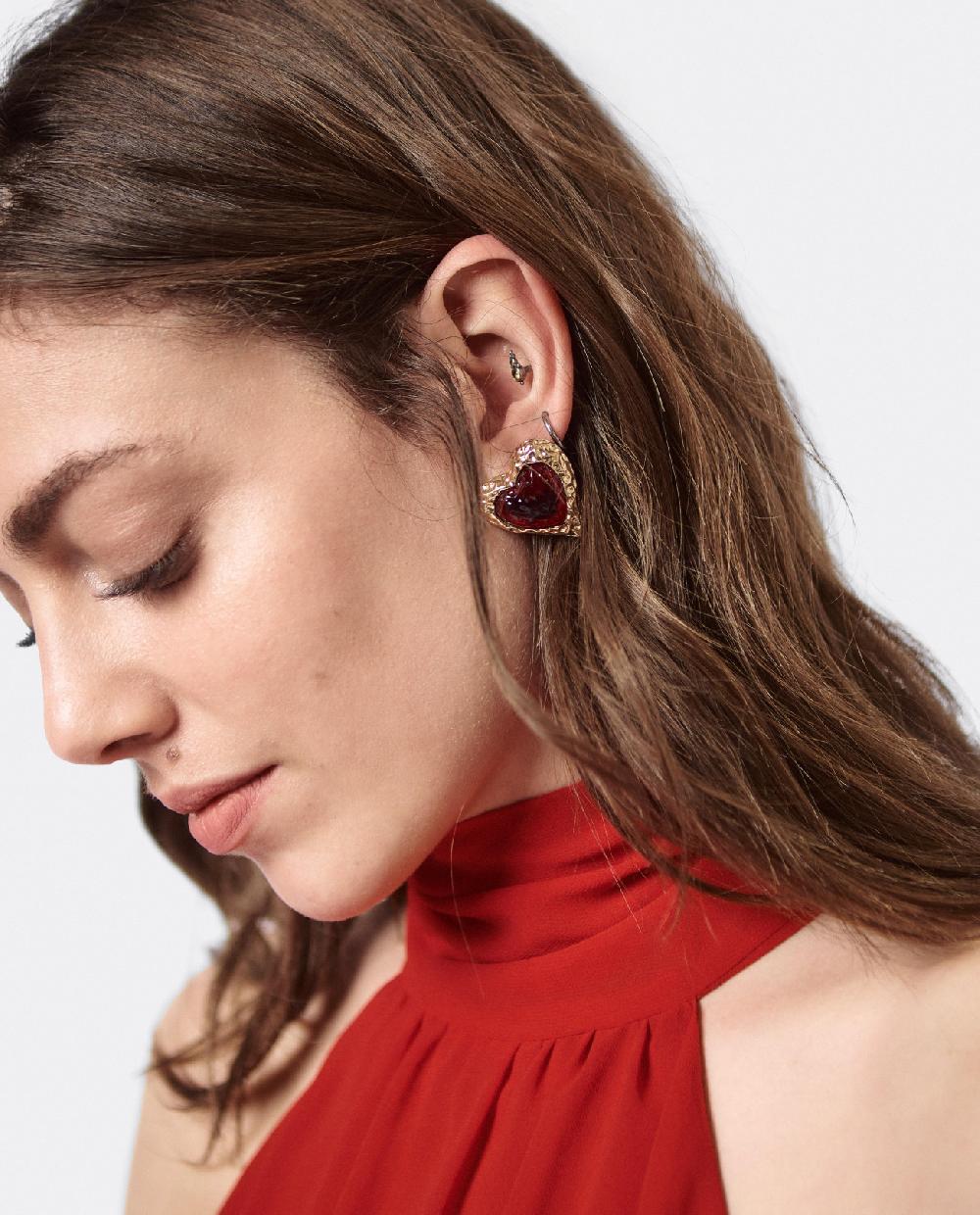 Cuplé VESTIDO ESCOTE HALTER GASA ROJO Oferta especial de fábrica