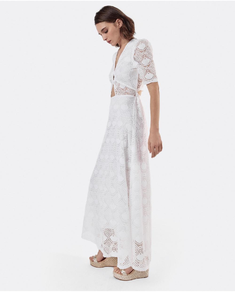 Cuplé VESTIDO ESCOTE ARO PUNTO BLANCO Precios de Black Friday