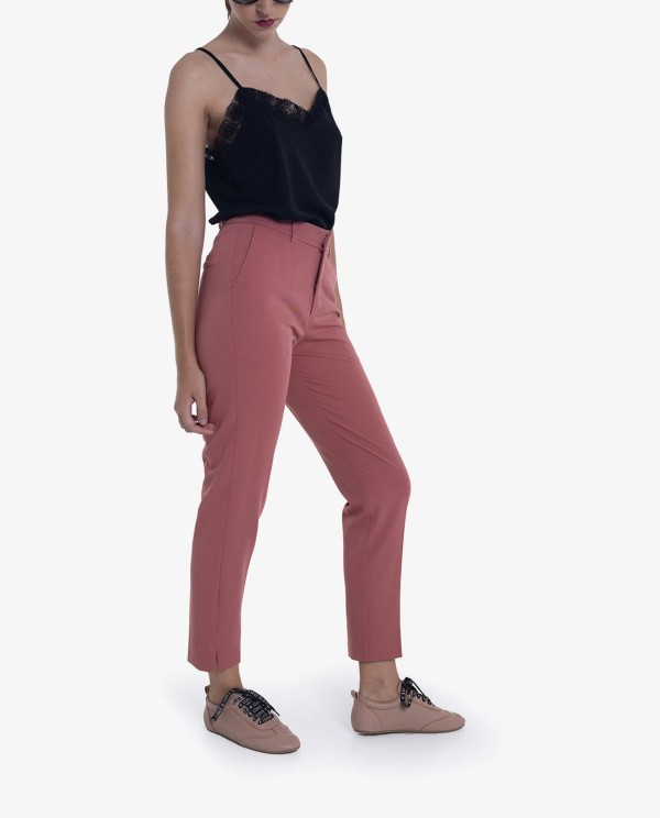 Cuplé PANTALON CREP ROSA Oferta exclusiva