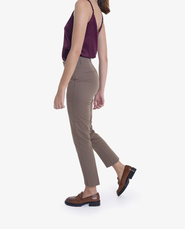 Cuplé PANTALÓN RECTO MARRÓN Ofertas especiales