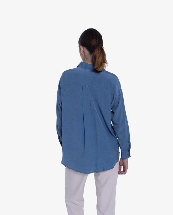 Cuplé CAMISA BÁSICA COLOR AZUL ÍNDIGO Ofertas