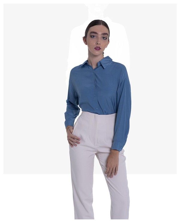 Cuplé CAMISA BÁSICA COLOR AZUL ÍNDIGO Ofertas
