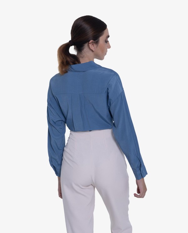 Cuplé CAMISA BÁSICA COLOR AZUL ÍNDIGO Ofertas