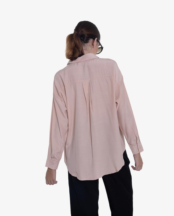 Cuplé CAMISA BÁSICA COLOR NUDE Venta caliente