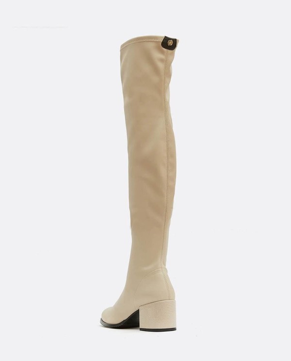 Cuplé BOTA MOSQUETERA NAPA ELÁSTICO CAMEL Ventas relámpago