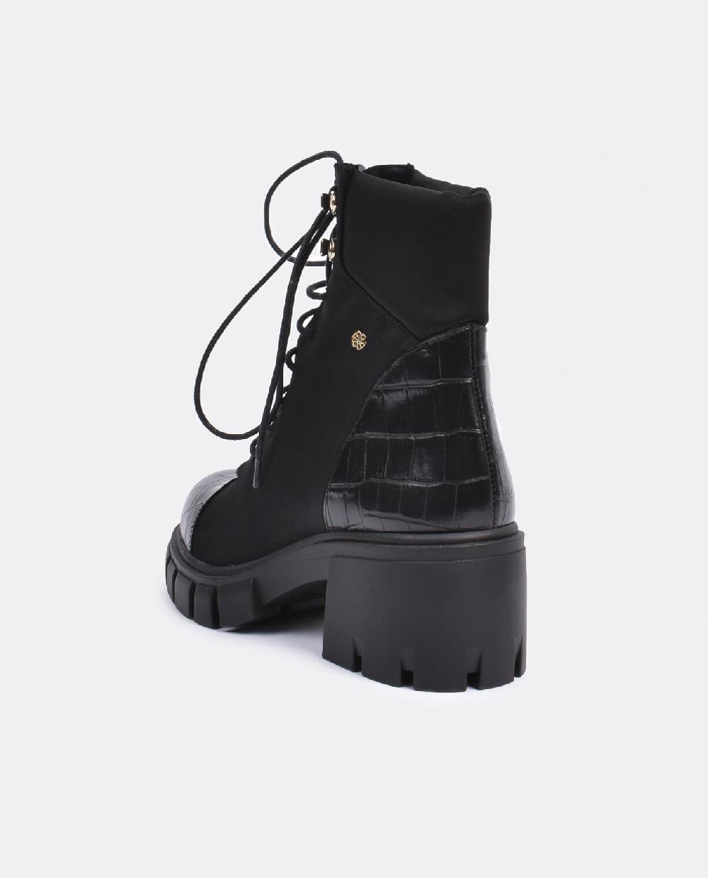 Cuplé BOTIN CORDONES LICRA STRECH NEGRO Tienda