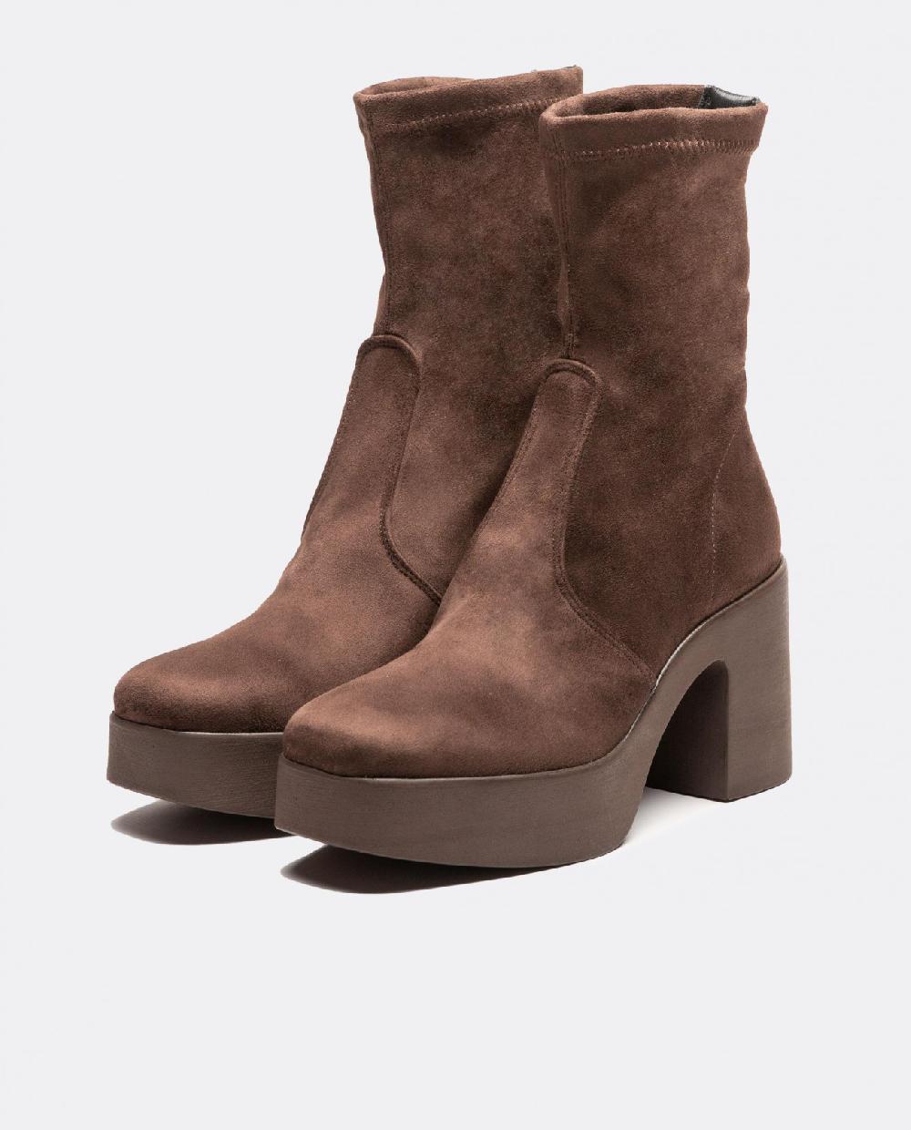 Cuplé BOTIN PLATAFORMA ULTRASUEDE STRECH MARRON Promoción trimestral