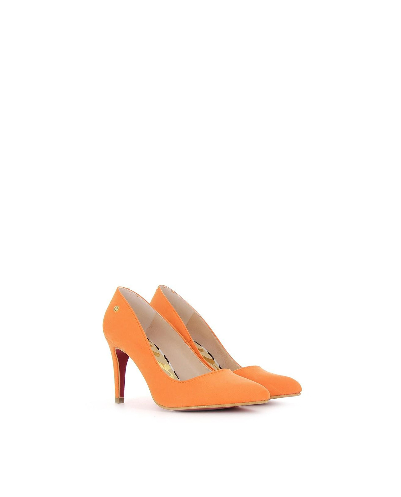 Cuplé STILETTO ULTRASUEDE ORANGE Liquidación