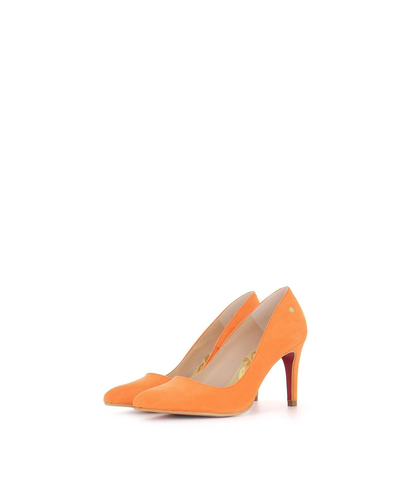 Cuplé STILETTO ULTRASUEDE ORANGE Liquidación