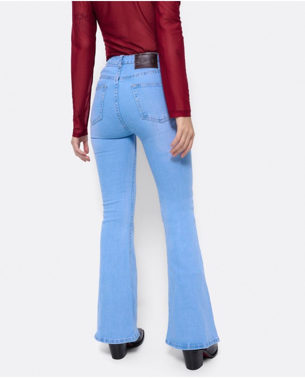 Cuplé PANTALÓN VAQUERO CON CAMPANA VAQUERO AZUL Rebajas de fin de temporada