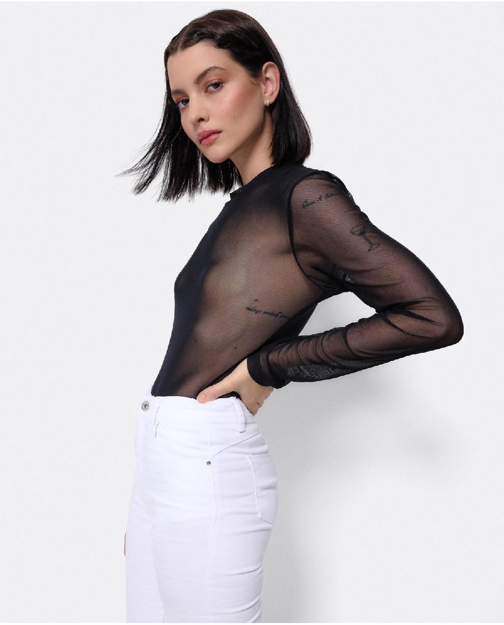 Cuplé TOP TUL NEGRO Rebajas