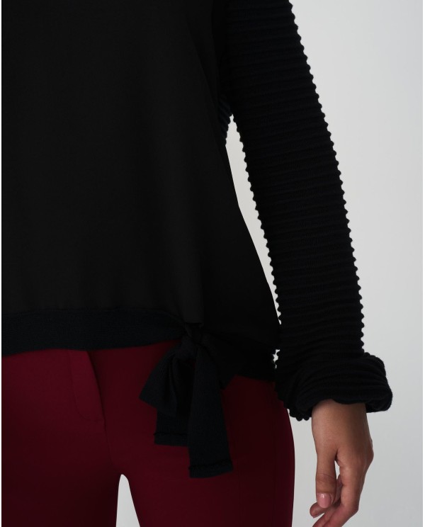 Cuplé JERSEY PUÑOS PUNTO NEGRO Venta caliente