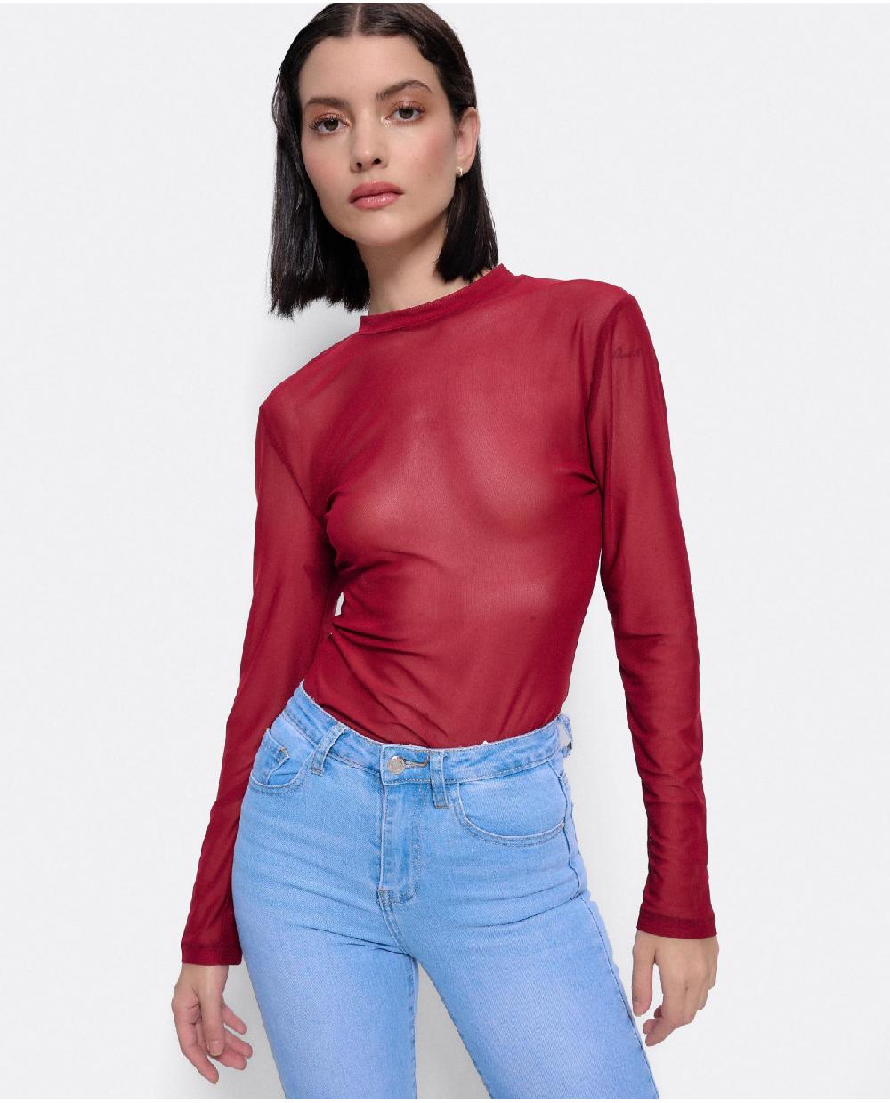 Cuplé TOP TUL BURDEOS Rebajas online