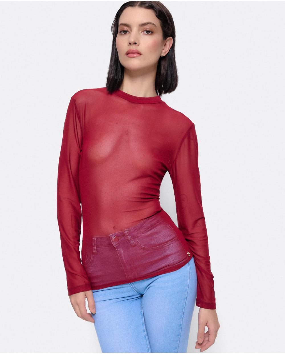 Cuplé TOP TUL BURDEOS Rebajas online