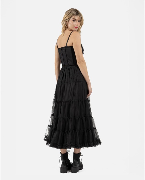Cuplé FALDA MIDI TUL TUL NEGRO ÚLTIMAS EDICIONES