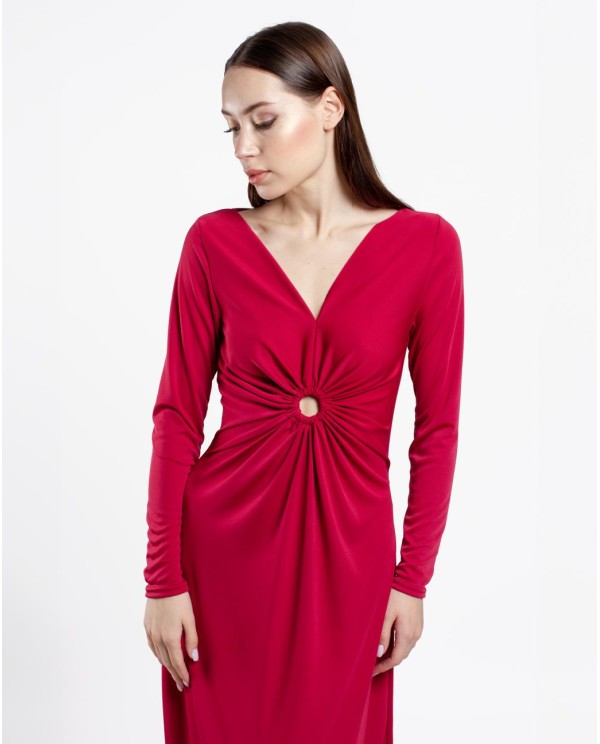 Cuplé VESTIDO ARO CREP BURDEOS Solo hoy